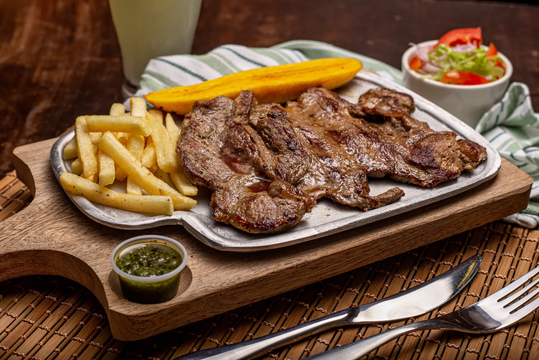 Lomo de caracho a la parrilla